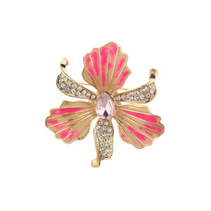 Flower Brooch Zinc Alloy Claw Setting Women's Party Accessory - Product Image 5