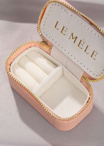 Caja de Joyería de Cuero Rectangular Pequeña de Viaje de Lujo con Logotipo Personalizado, Caja de Almacenamiento para Collares, Pendientes y Pulseras - Product Image 6