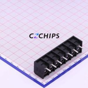 DBT50B-9.5-7P-BK-P Barrier Terminal Block Through hole Component (THT),P=9.5mm Connector - Product Image 2