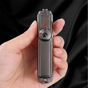 Hot Koop Nieuwe Gasaansteker Drie Jets Metalen Met Sigaar Punch Creatieve Refill Winddicht Gasaansteker - Product Image 4