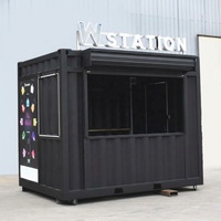 Kiosque Conteneur Préfabriqué 10 pieds – Kiosque Alimentaire Modulaire Industriel et Commercial pour la Vente de Café Urbain et de Restauration Rapide