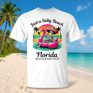 Maglietta Just A Salty Beach Florida Spring Break 2025 - Product Image 3