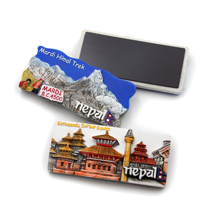 Wholesale Souvenir Tourism Shop Nepal Custom 3d Polyresin Resin Mount Qomolangma <strong>Fridge</strong> <strong>Magnet</strong> - Product Image 5