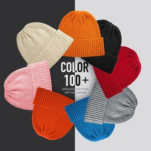 Phụ Nữ Thanh Lịch Mùa Đông Thiết Kế Mũ Len Lấy Cảm Hứng Màu Đỏ Gân Slouch Beanie Cho Phụ Nữ Thời Trang Dệt Kim Bãi Biển Kinh Doanh Du Lịch - Product Image 4