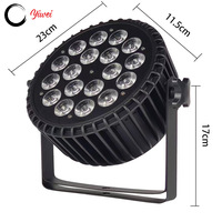 18X18W 6in1 Barre lumineuse d'étape de pair plat de fonte d'aluminium RGBWA + LED UV allume le mode de contrôle DMX512
