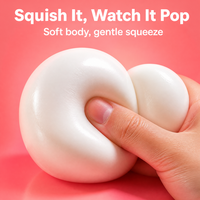 Boule de fromage blanche réaliste, jouet souple en silicone TPR, forme alimentaire, décoration de cuisine/bureau, vente en gros de jouets squishy