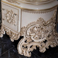 Cadre de lit complet en bois royal antique européen, lit classique rustique de taille king, lit queen, chambre à coucher pour fille, ensemble de meubles de chambre à coucher de luxe avec miroir