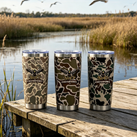 Vente en gros de gobelets isothermes de voyage personnalisés de 20 oz avec logo, en acier inoxydable thermolaqué, gravure laser, design en vrac