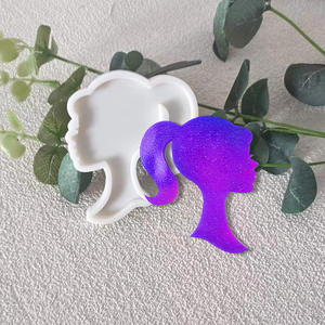 INTODIY chica cabeza <span class=keywords><strong>princesa</strong></span> molde <span class=keywords><strong>de</strong></span> silicona azúcar artesanía <span class=keywords><strong>Fondant</strong></span> herramientas <span class=keywords><strong>pastel</strong></span> decoración molde herramienta para hornear DIY Cocina - Product Image 2