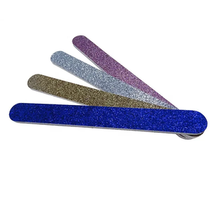 Manicure Sanding Tool Double Side Straight Shape Nail File Tools Shining Powder Nail File