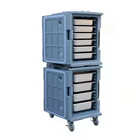 LYROE Restaurant Camping Lebensmittel Catering Edelstahl PE Lebensmittel Warm Cool Container Isolier box Wagen mit Riemens cheibe