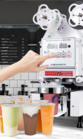 Entièrement automatique commercial maison café jus soja lait boisson thermoscellant professionnel contrôle numérique Boba thé scellant tasse scellant