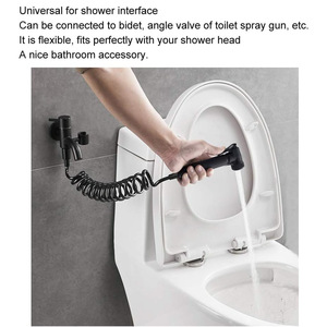 Manguera telescópica Bingtao de 2m, 3m, 5m, negra y gris, para suministro de agua, para bidé, inodoro y pistola pulverizadora. - Product Image 2