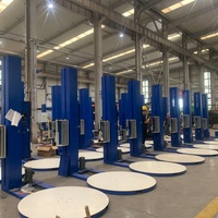 Machine d'emballage de palettes à vente directe d'usine avec balance et rampe (en option) Machine d'emballage automatique de palettes
