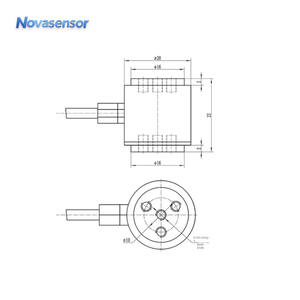 2mV/V 출력 신호가 있는 원통형 힘 센서 200N 300N 500N - Product Image 5