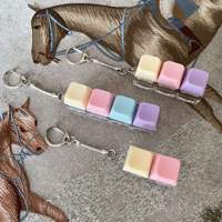 Factory Price LED Light Mechanical Keycap Keychain Fidget Clicker Keyboard Keyring Stress Relief Decompression Toys Vk
