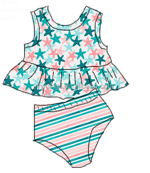 Готовый к отправке со склада Быстрая отправка 2020 детский купальник из двух частей летний детский купальник для водных видов спорта бикини купальник