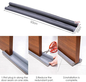 Bande d'étanchéité de bas de <span class=keywords><strong>porte</strong></span> anti-poussière et anti-courant d'<span class=keywords><strong>air</strong></span> (Économiseur d'énergie) à installation facile, qui garde l'<span class=keywords><strong>air</strong></span> chaud - Product Image 5