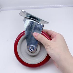 Verschiedene Größen Doppel kugellager rollen und Rad <span class=keywords><strong>5</strong></span> Zoll rote PVC-Rollen - Product Image 2