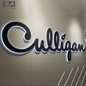 ป้ายไฟ LED 3 มิติ แบบมีไฟแบ็คไลท์ ดีไซน์ฟรีจาก EZD สำหรับติดตั้งภายนอกและภายในอาคาร พร้อมตัวอักษรไฟ สำหรับป้ายร้านค้า แบรนด์เนม บริษัท - Product Image 5