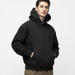 Hoodie oversize à épaules tombantes, impression personnalisée de haute qualité, logo personnalisé, prix bas, faible MOQ, basiques en coton mélangé - Product Image 1