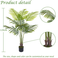 Plante de palmier artificielle unique et bon marché Bossion à vendre, palmier artificiel de 4 pieds