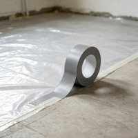Ruban adhésif thermofusible robuste standard, imperméable, pour emballage industriel, protection des sols, film de masquage, fixation sans résidus