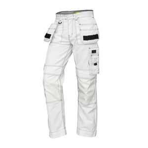 Jeans de travail extensibles à poches multiples Pantalon de travail industriel durable avec coupe confortable et design fonctionnel - Product Image 3