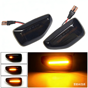 Luz LED Dinámica Secuencial para Marcador Lateral de <span class=keywords><strong>Dacia</strong></span> Logan Sandero <span class=keywords><strong>Duster</strong></span>, Lámpara de Señal de Giro Fluida - Product Image 5