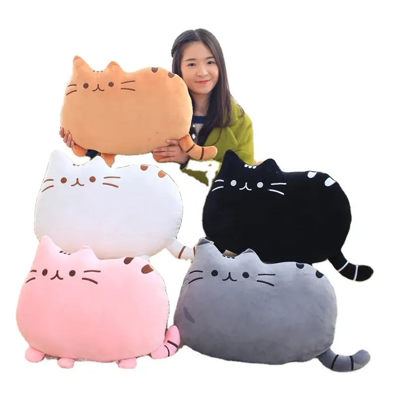 Kawaii mèo gối PP bông bánh quy mèo động vật sang trọng Búp bê đồ chơi cho trẻ em Quà tặng