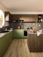 Ensemble complet d'armoires de cuisine sur mesure de haute qualité avec tiroirs à fermeture douce pour projet de maison