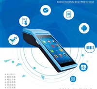 Terminal de commande portable pour restaurant 5 pouces/5,5 pouces, PDA Android, terminal de point de vente Android avec imprimante intégrée et scanner NFC 16G