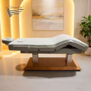 Muebles de salón de belleza personalizados de lujo, 4 motores, Spa eléctrico, cama de belleza Facial, tratamiento, extensión de pestañas, mesa de masaje - Product Image 1