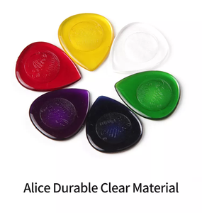 Plettri per chitarra a forma di goccia <span class=keywords><strong>Alice</strong></span> all'ingrosso 1mm/2mm/3mm chitarriplettri per PC trasparenti e durevoli trasparenti - Product Image 3