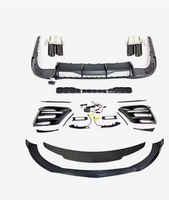 Kit carrosserie pour Mercedes-Benz Classe S W223 : Lame avant et arrière, modèle Babos amélioré, kit de garnitures avant, arrière et pour sorties d'échappement