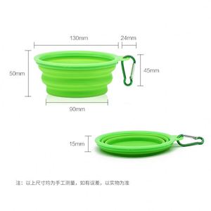 Vente en gros de bols à eau pour animaux de compagnie avec logo personnalisé, en silicone, pliables, portables, bols d'alimentation - Product Image 2