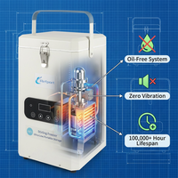 Congélateur industriel portable 2L à très basse température (-120°C) avec compresseur Stirling, en acier thermolaqué, certifié CE
