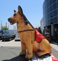 Ballon gonflable réaliste de grand chien de la publicité en gros à vendre