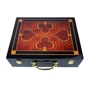 Boîte en <span class=keywords><strong>bois</strong></span> <span class=keywords><strong>de</strong></span> luxe pour 500 jetons <span class=keywords><strong>de</strong></span> poker, double jeu, boîte vide en <span class=keywords><strong>bois</strong></span> pour 500 jetons <span class=keywords><strong>de</strong></span> poker <span class=keywords><strong>de</strong></span> 39/40 mm, protection - Product Image 1