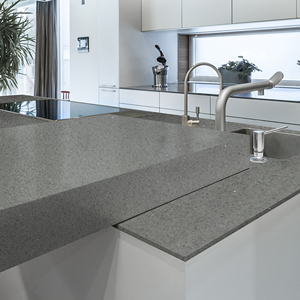 LSJ-Acrylic Rắn Bề Mặt Đá Nhân Tạo Bảng Điều Khiển Tường Đá Terrazzo Bê Tông Xi Măng Countertop Tấm Máy Fusion Phiến Thạch Anh - Product Image 3