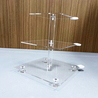 Support de table à gâteau à 3 étages LED pour la décoration de fêtes et d'événements ensemble de supports pour table à dessert acrylique plexi supports à gâteaux pour gâteaux de mariage