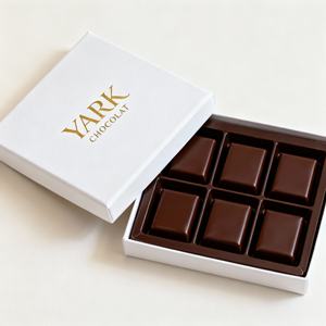 Wholesale Recycled Paper Cardboard Rigid 4/6/9/12 Chocolate <b>Magnetic</b> <b>Box</b> Packaging Gold Foil Stamping Custom Chocolate <b>Box</b> - Product Image 2