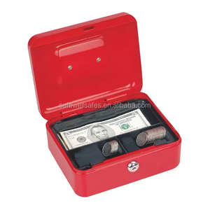 Cina negozio all'ingrosso di sicurezza piccolo blocco a chiave scatola di denaro in metallo con coperchio - Product Image 2