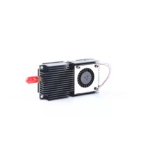 Émetteur vidéo haute puissance réglable 3,7 GHz 10 W 80 canaux VTX 3200-3700 MHz avec ventilateur de refroidissement et dissipateur thermique pour longue portée RC FPV VTX