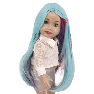 Accessoires de poupée 18 pouces, vêtements de cheveux bouclés, convient aux poupées de 18 pouces comme notre génération My Life, perruques de poupée de 18 pouces - Product Image 5