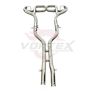 Sistema de Escape Catback Recto de Acero Inoxidable Vortex para Mercedes AMG GTS GT 4.0T 3.0T con Doble Salida Cromada y Sistema de Sonido - Product Image 3