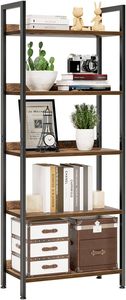 Bookshelf, 5 Tier Bookshelves, Home Office Bookcase <strong>Shelf</strong> Storage Organizer,Standing Storage Shelving <strong>Unit</strong> for Bedroom - Product Image 2