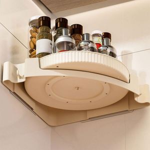 360 Rotating Spinning <b>Corner</b> Shelf Storage Lazy Susan <b>Corner</b> Shower Caddy <b>Bathroom</b> Rotating <b>Corner</b> Round Rack with Hanger - Product Image 4