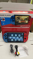 Console de jeu vidéo portable rétro 515-1 New X12 Plus 7 pouces 16 Go avec 10000 jeux, résolution 1080x720 et batterie 2500 mAh