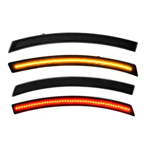 Accessoires d'éclairage avec lentille fumée, marqueur latéral, clignotant, feu LED, 4 pièces, pour Chevrolet Corvette C7